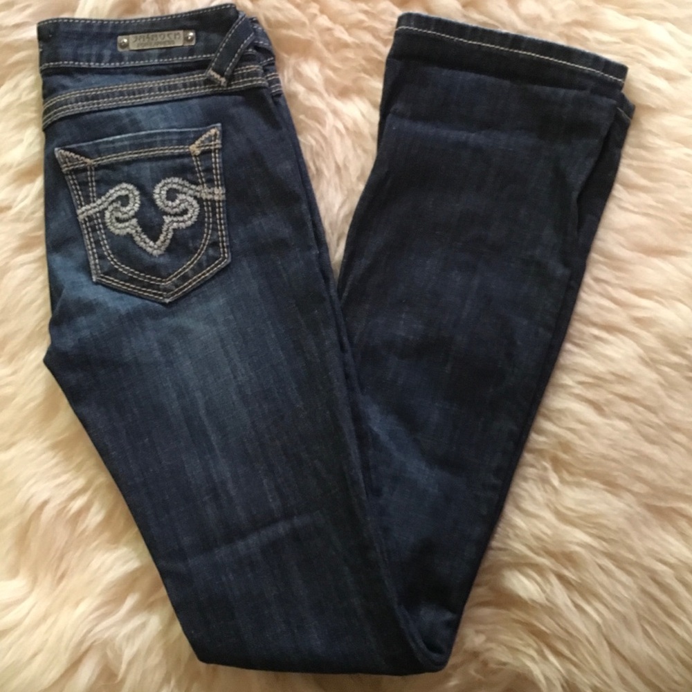 RE ROCK for Express Jeans 👖 waist sz 25 0R, Inseam 33